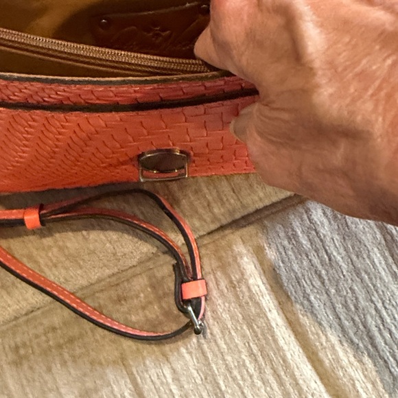 Patricia Nash coral peach Waverly Wovencollection Lanza 7 by 8 - Picture 8 of 10